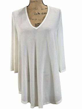 Jordan Taylor v-neck tunic swim cover-up 3/4 length sleeves NWT Size medium